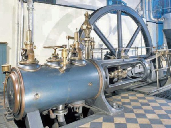 Dampfmaschine Sulzer.